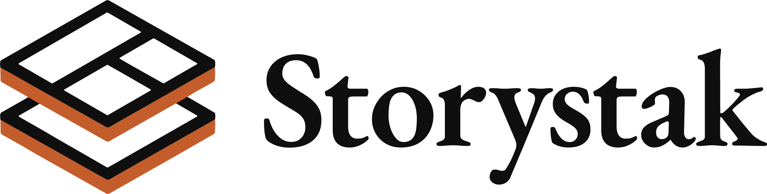 Storystak AI primary logo